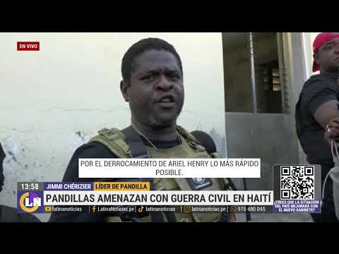 Líder de pandillas amenazan con conflicto en HAITÍ