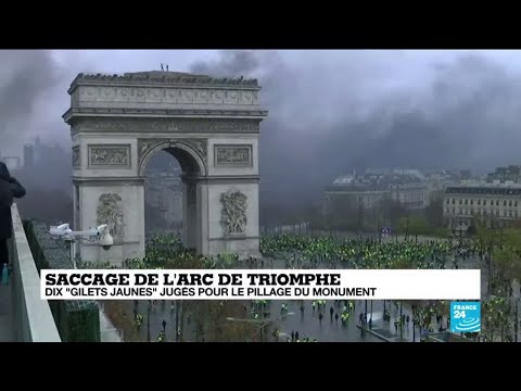 Saccage de l'Arc de Triomphe : dix gilets jaunes jugés pour le pillage du monument