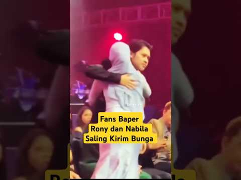 Rony and Nabila are so cute sending flowers to each other 😍#ronyparulian #nabilataqiyyah #indones...