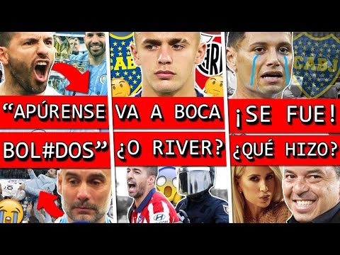 ?Así AGÜERO se DESPIDIÓ del CITY+ El quiere JUGAR en BOCA y RIVER+ ZARATE se FUE+ GALLARDO fue VIRAL