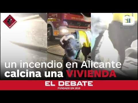 Un incendio en Novelda (Alicante) calcina una vivienda y obliga a confinar a los vecinos por el humo