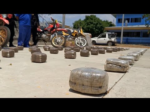 Policía Nacional decomisa importante carga de marihuana en frontera con Honduras