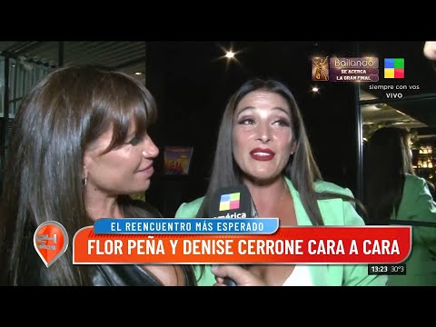 Flor Peña y Denise Cerrone cara a cara: el reencuentro más esperano