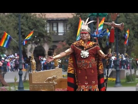 Celebración al dios Sol, Inti Raymi, en Cusco, la antigua capital del imperio incaico