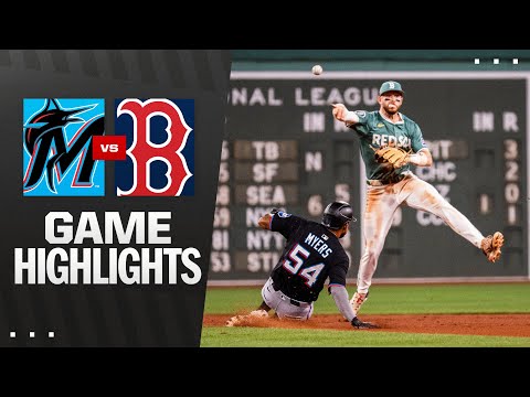 Marlins vs. Red Sox Game Highlights (8/15/25) | MLB Highlights