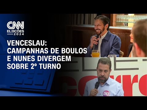 Venceslau: Campanhas de Boulos e Nunes divergem sobre 2º turno | CNN PRIME TIME