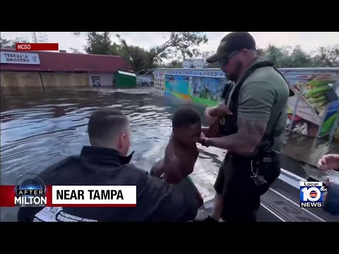 Rescue operations underway to save trapped residents after Hurricane Milton