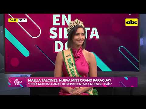 Maelia Salcines, la nueva Miss Grand Paraguay