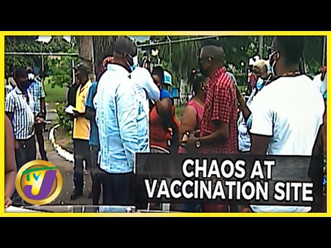 Chaos at St. Joseph's Hospital Vaccine Site | TVJ News - Nov 1 2021