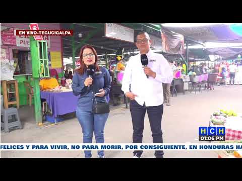 Los periodistas de HCH Ariela Cáceres y Alex Cáceres visitan la Feria del Agricultor