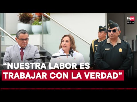 Presidenta Dina Boluarte: “Somos un gobierno que da la cara. ¡Acá nadie se esconde!”