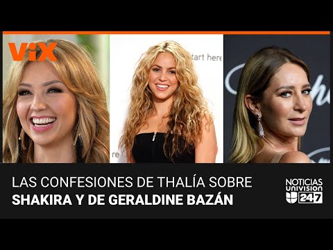 Thalía aclara su supuesta polémica con Shakira y Geraldine Bazán confiesa que está enamorada