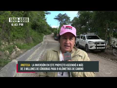 8 km de camino rural renovado en La Concordia, Jinotega