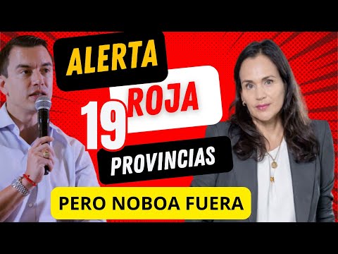 Alerta Roja en Ecuador, Sin luz desde las 8h00 hasta las 19h00 en Varias provincias. No hay Gobierno