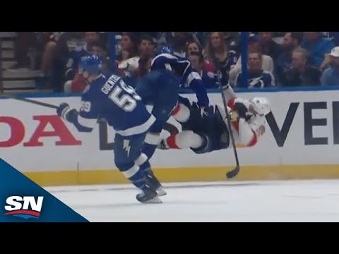 Lightnings Brandon Hagel Tagged For Major After Late Hit Sends Barkov To The Locker Room