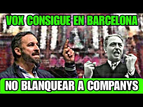 VOX CONSIGUE QUE LOS SEPARATISTAS NO BLANQUEEN A LLUIS COMPANYS EN EL PLENO DE BARCELONA