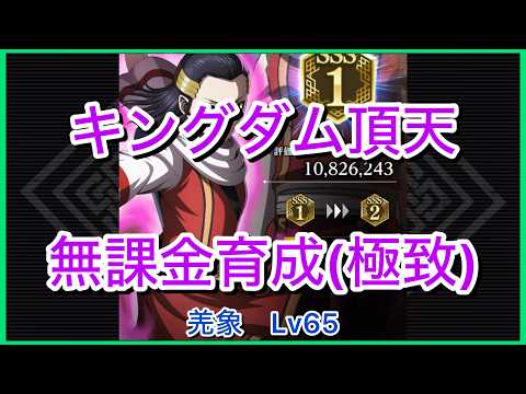 【キングダム頂天】羌象SSS1(評価点1082万)～無課金育成[極致編]～【修行】
