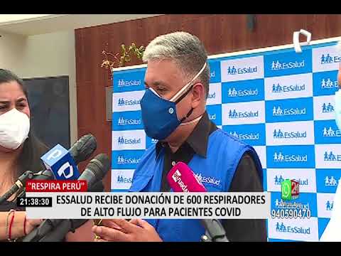 Respira Perú donó 600 respiradores mecánicos a EsSalud