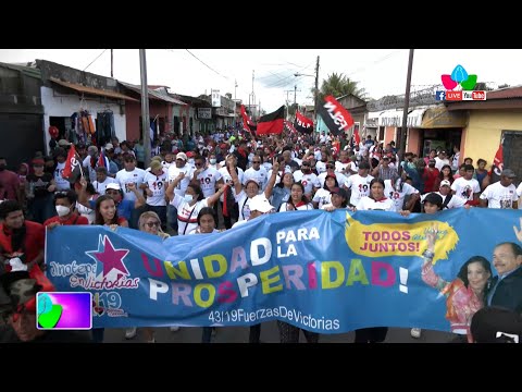 Familias de Jinotepe, Matagalpa y La Paz Centro celebran 43 aniversario de la Revolución Sandinista