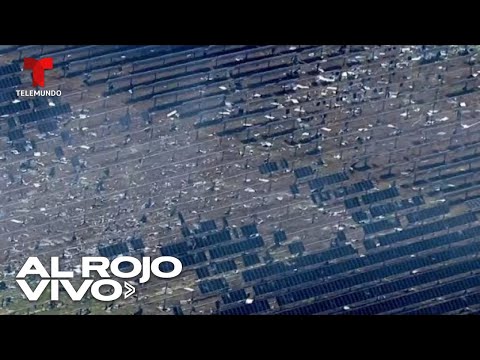 EN VIVO: Imágenes aéreas de los daños del huracán Milton en Florida | Al Rojo Vivo | Telemundo