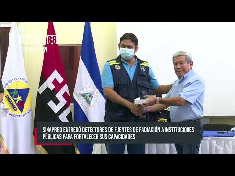 Fortalecen instituciones públicas de Nicaragua con detectores de fuentes de radiación