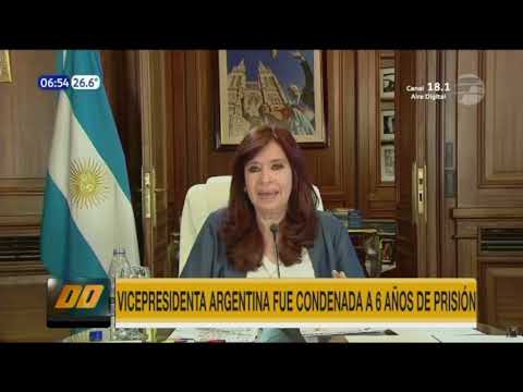 Cristina Fernández de Kirchner fue condenada