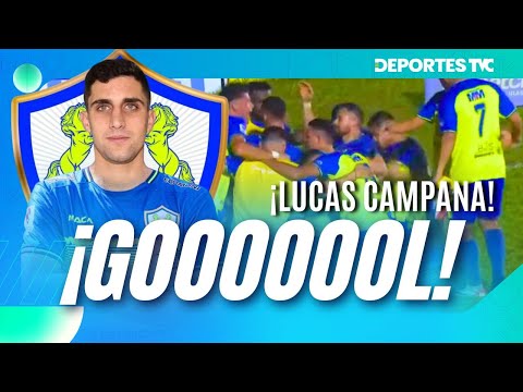Gol de Lucas Campana, abre el marcador en el duelo Lobos UPNFM vs Olancho FC