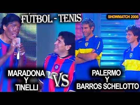 El día que Maradona se unió a Tinelli para enfrentar a Boca de la mano de Palermo y Barros Schelotto