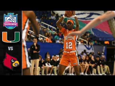 Acc Football Basketball 🏀 Miami vs. Louisville ACC Women's Basketball Tournament Highlights (2022)