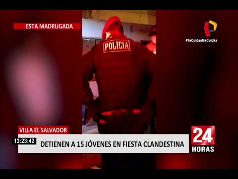 Villa El Salvador: detienen a 15 jóvenes en fiesta clandestina