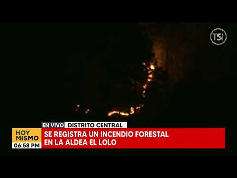 Se registra un incendio forestal en aldea 'El Lolo'