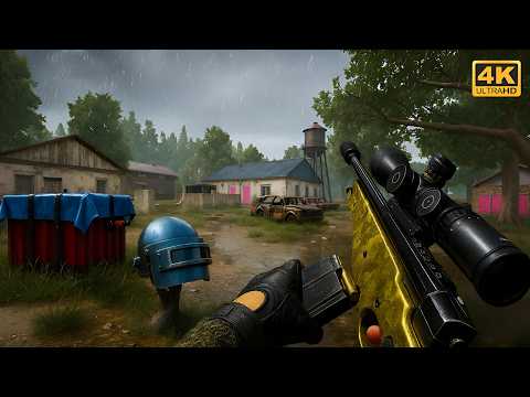 PUBG PC : ERANGLE HEAVY RAIN TPP WIN GAMEPLAY (No Commentary)