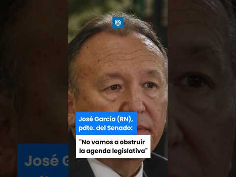 José García (RN), presidente del Senado: “No vamos a obstruir la agenda legislativa”