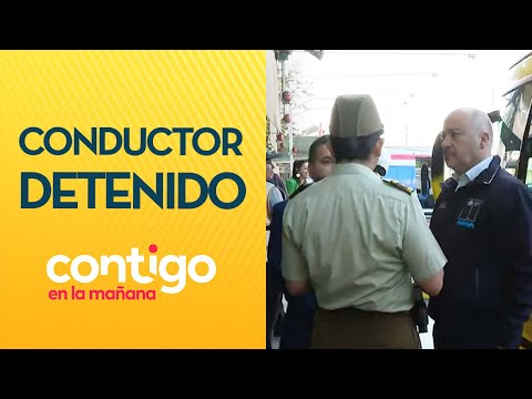 CONDUCTOR DETENIDO: Intensa fiscalización en terminal de buses por Navidad - Contigo en la Mañana