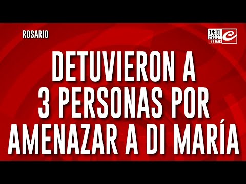 Detuvieron a los autores de la amenaza narco contra Di María