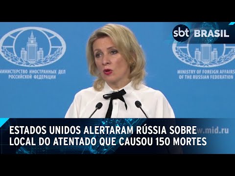 Imprensa americana alega ter avisado Rússia sobre local do atentado | SBT Brasil (03/04/24)