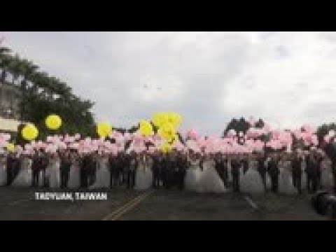 Primera boda de personas del mismo sexocelabrada por el ejercito de Taiwan