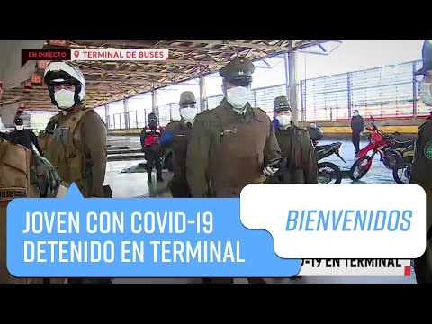 Joven con # COVID19 es detenido en el terminal de buses | Bienvenidos