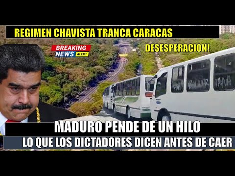 URGENTE! Maduro TRANCA CARACAS pronuncia las palabras que dice un dictador cuando por CAER
