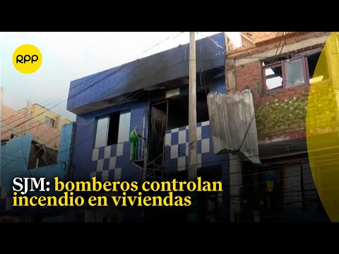 San Juan de Miraflores: incendio afectó dos viviendas de la avenida Pedro Miotta