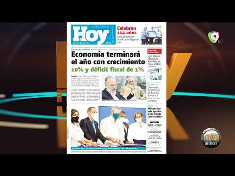 Titulares Prensa Dominicana lunes 08NOV | Hoy Mismo