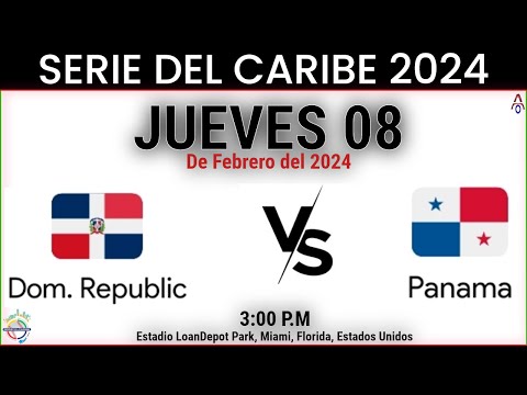 República Dominicana Vs Panamá en la Serie del Caribe 2024 - Miami - SEMIFINAL