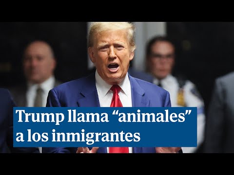 Trump llama animales a los inmigrantes y dice que no son humanos