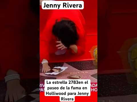 Jenni Rivera inmortalizada en el paseo de las estrellas en Hollywood con Estrella 2783