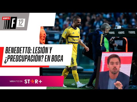 BENEDETTO: LESIÓN Y ¿PREOCUPACIÓN? EN BOCA DE CARA A LA FINAL