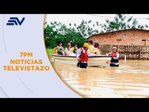 Camino de acceso a comunidad la Greda, en Chone, otra vez inundado | Televistazo | Ecuavisa