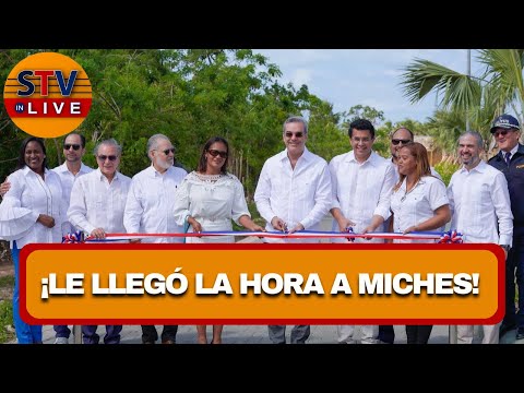 Presidente Luis Abinader y el Ministro  de Turismo David Collado Entregan obra en Playa Esmeralda