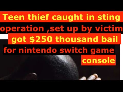 Teen thief caught in sting operation, set up by victim, got $250 thousand bail for game console
