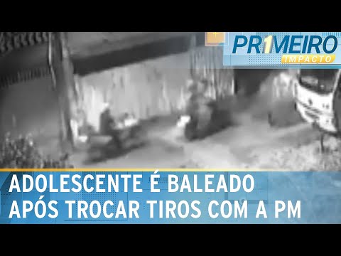 Adolescente é baleado durante perseguição policial no ABC Paulista | Primeiro Impacto (08/04/24)