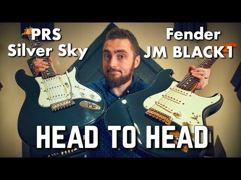 PRS Silver Sky vs Fender Black1 John Mayer Signature || Head To Head Demo By Rhett Shull
